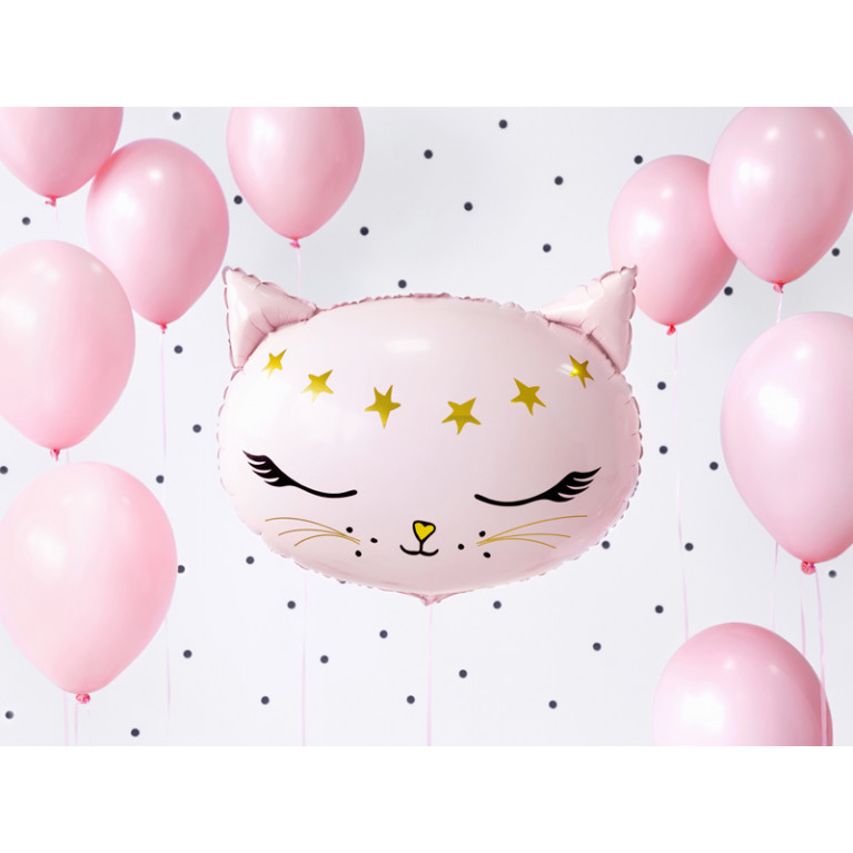 Шар "Кошечка" розовый, 48x36см