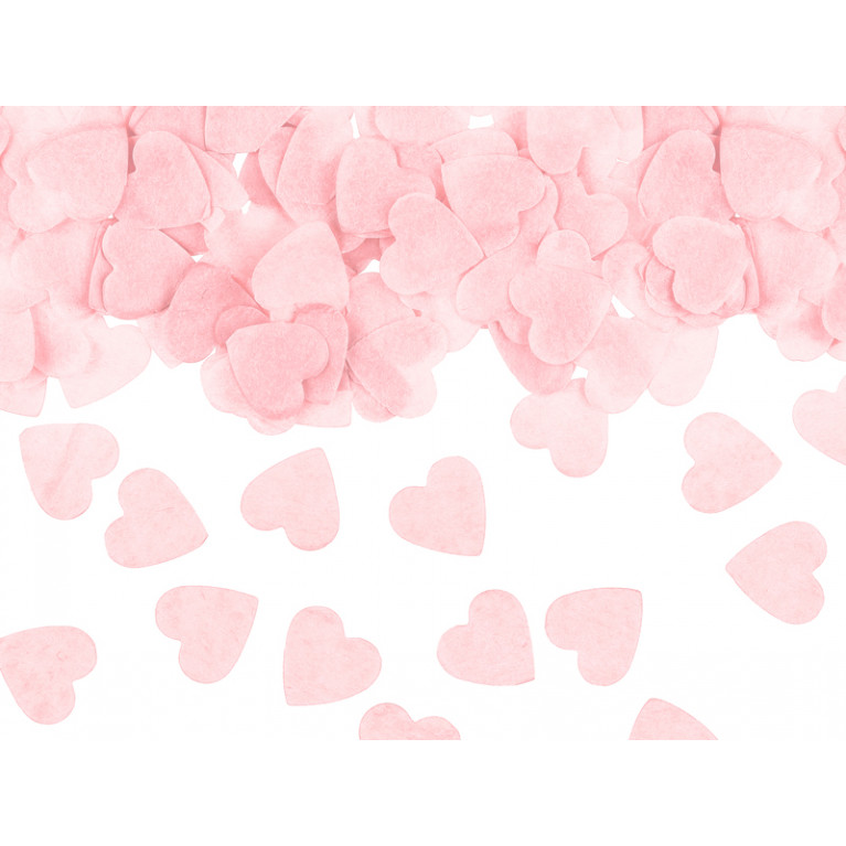 Конфетти "Сердца" розовые, 1,6 см, 15 грамм