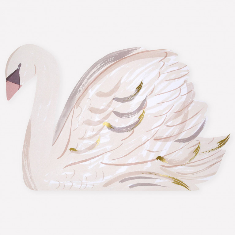 Плейсмат для сервировки стола "Лебедь" (в наборе 12 шт)