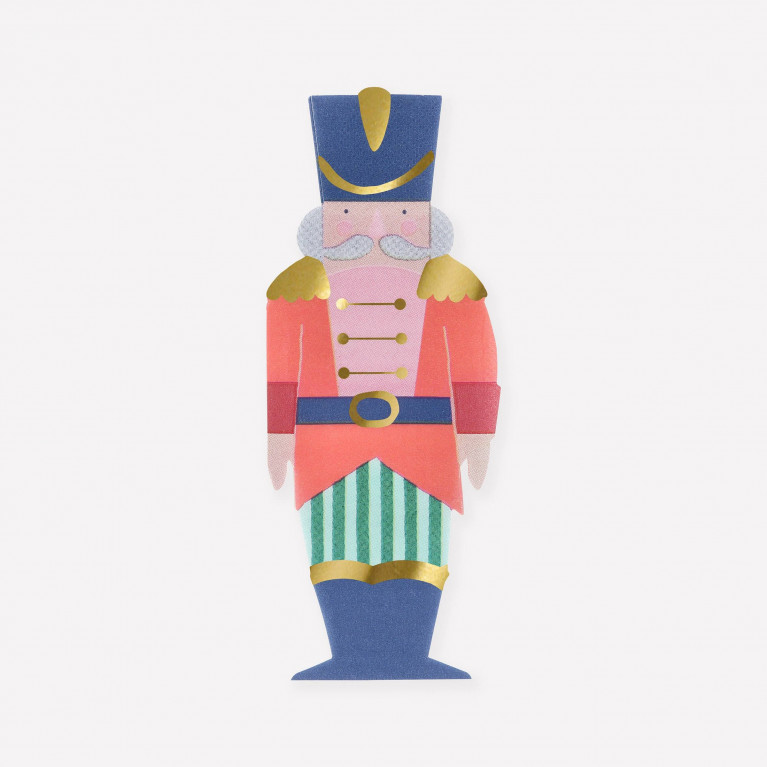 Салфетки в форме солдата "Щелкунчик" (в наборе 16 шт)