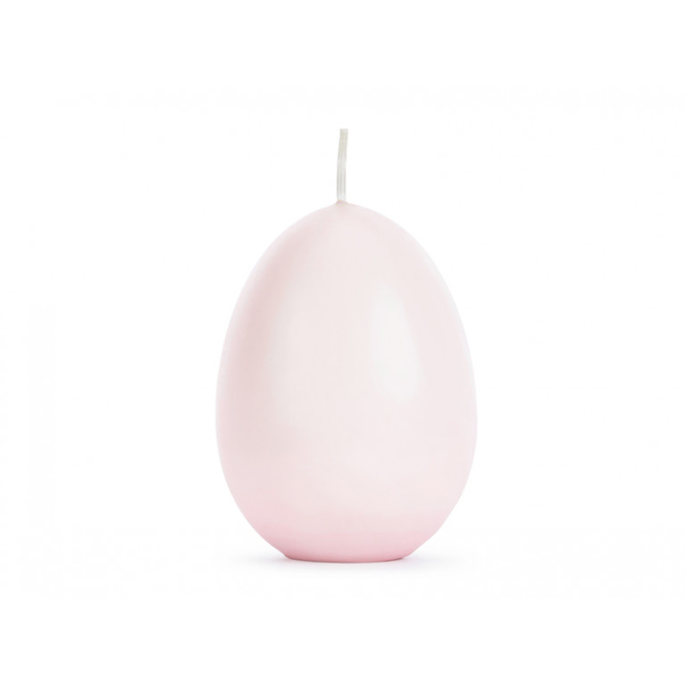 Свеча "Яйцо" светло-розовая, 10см