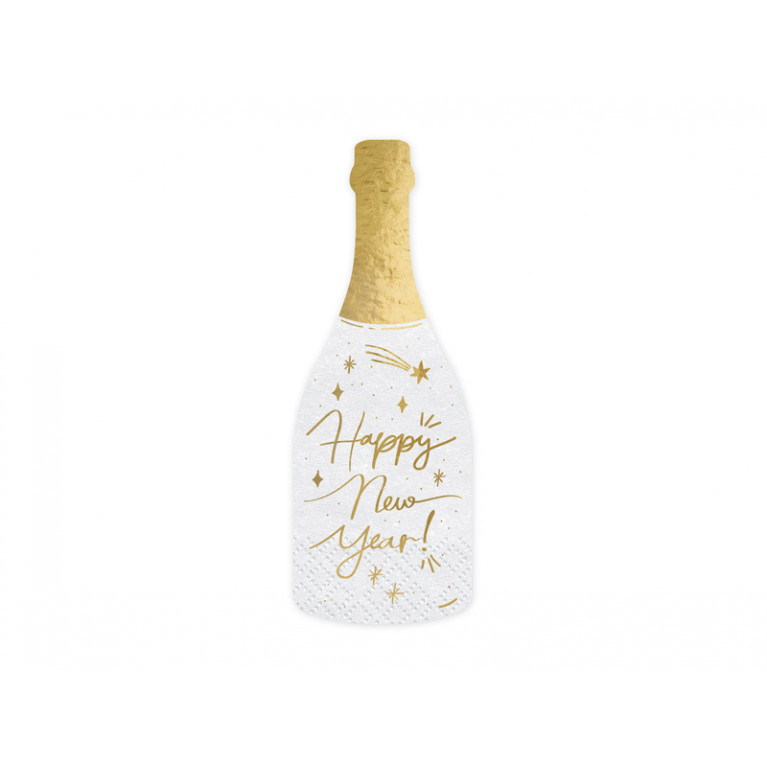 Салфетки "Бутылка шампанского", 7x19см, 20шт