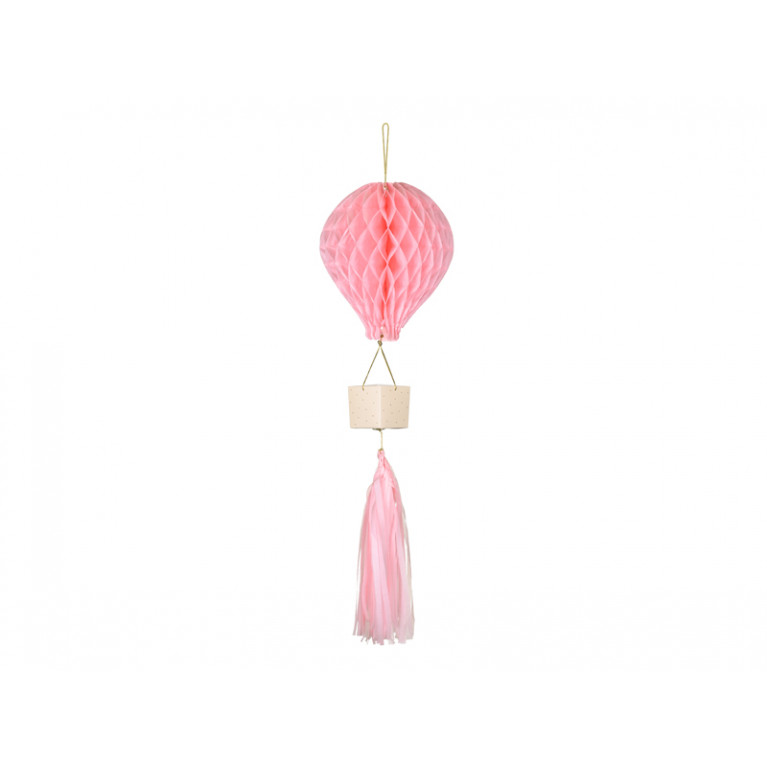 Подвеска "Воздушный шар", розовая