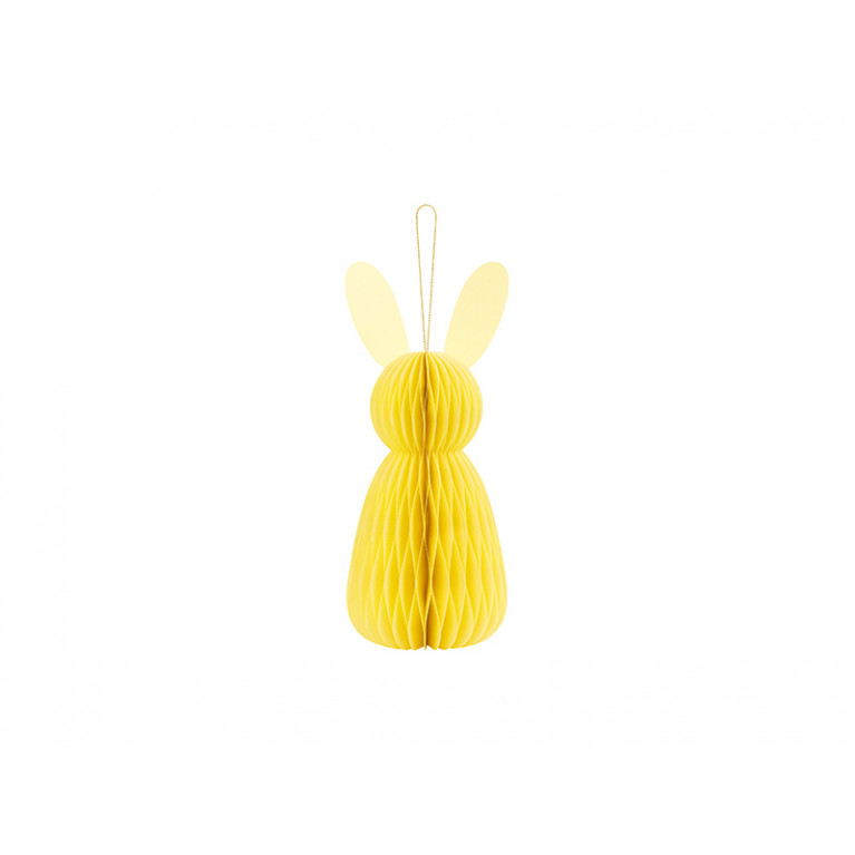 Фигура бумажная "Кролик", желтая, 30 см