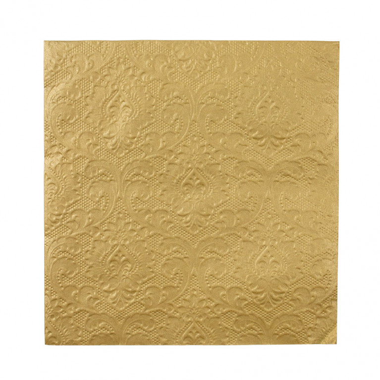 Салфетки золотые "Бумажный фарфор", 20 шт