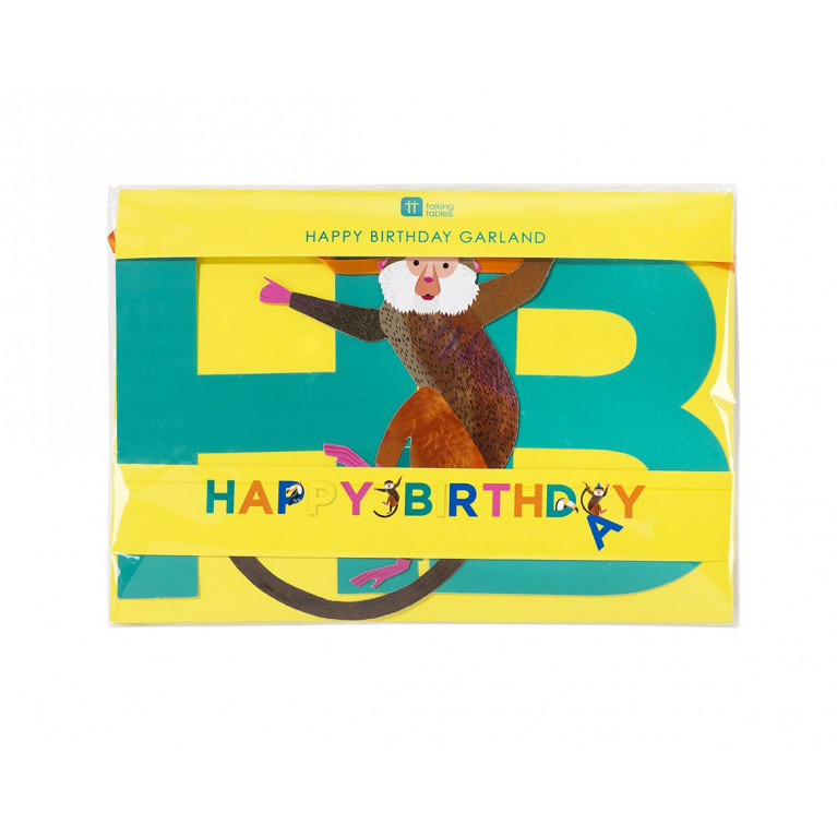 Гирлянда Happy Birthday "Джунгли", 3,5м