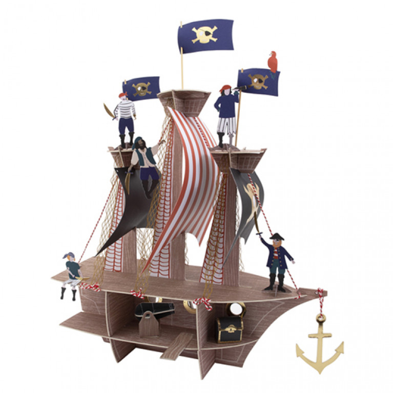 Подставка для капкейков "Пираты" в виде корабля
