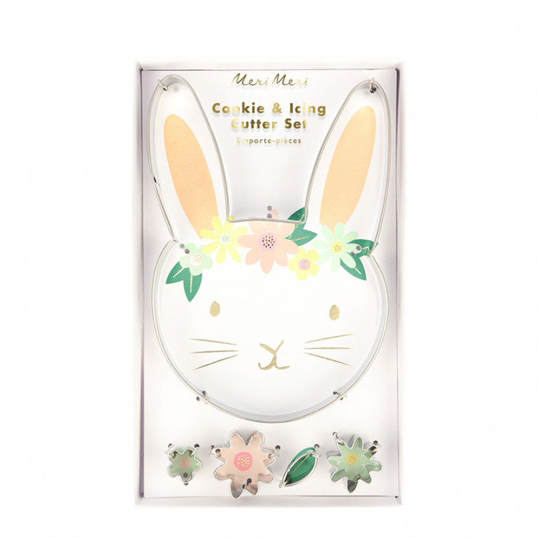 Формочки для печенья "Кролик с цветами"