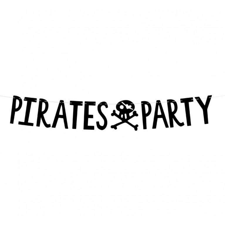 Гирлянда "Pirates Party" черная, 14x100см